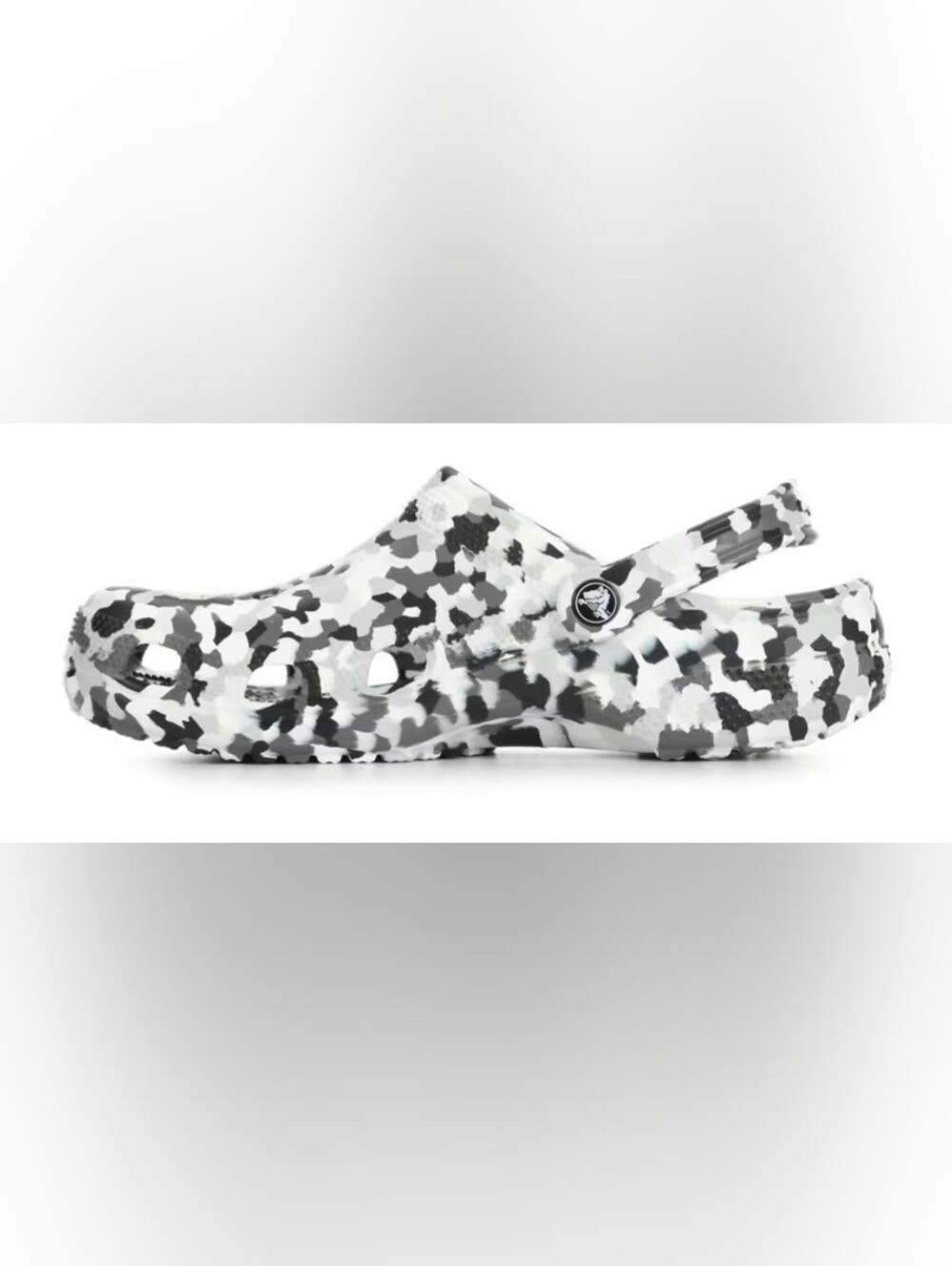 CROCS Adult Confetti Clog in Black and White - Picture 5 of 6